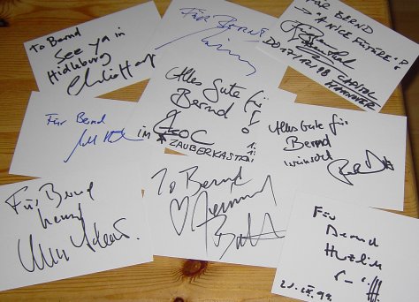 Autogramme Autographs Signatures