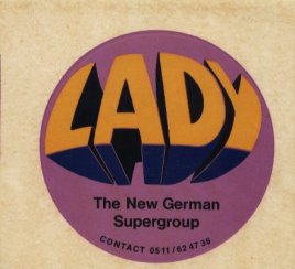 Lady Promo Sticker ca. 1976 Sammlung Bernd Kunze