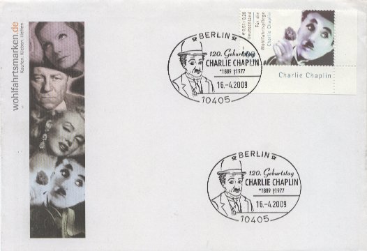 Charlie Chaplin Deluxe Envelope Germany 2009