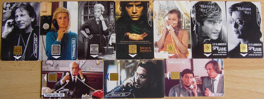 Movie Stars Phonecards France